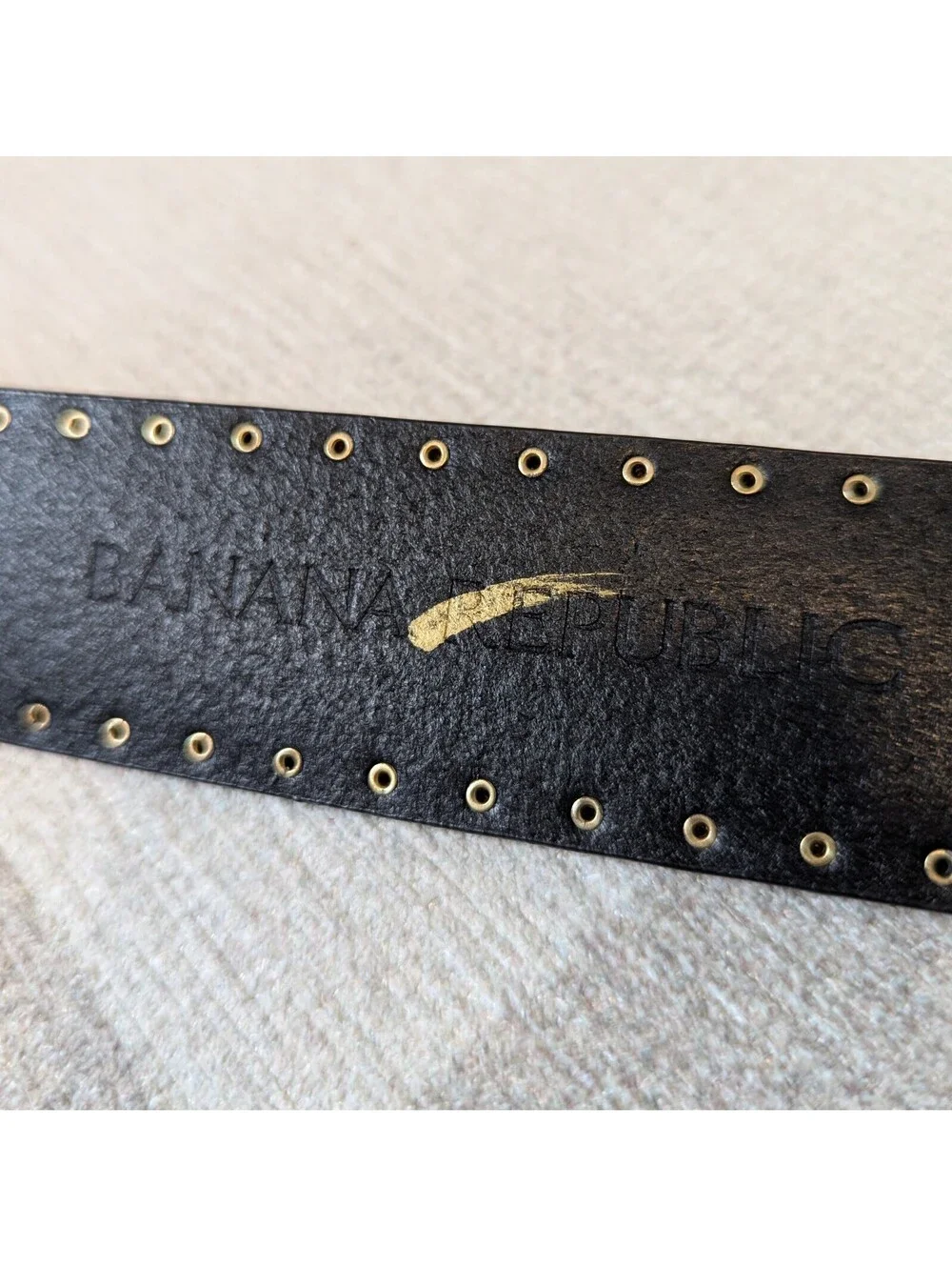 Banana Republic studded split leather belt